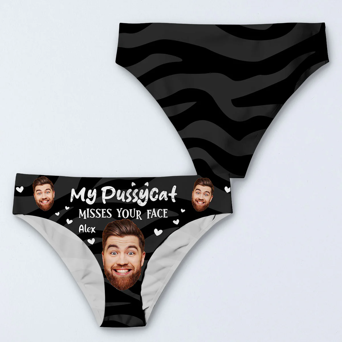 Missing You More Than You Know - Personalized Women Briefs - Image 4