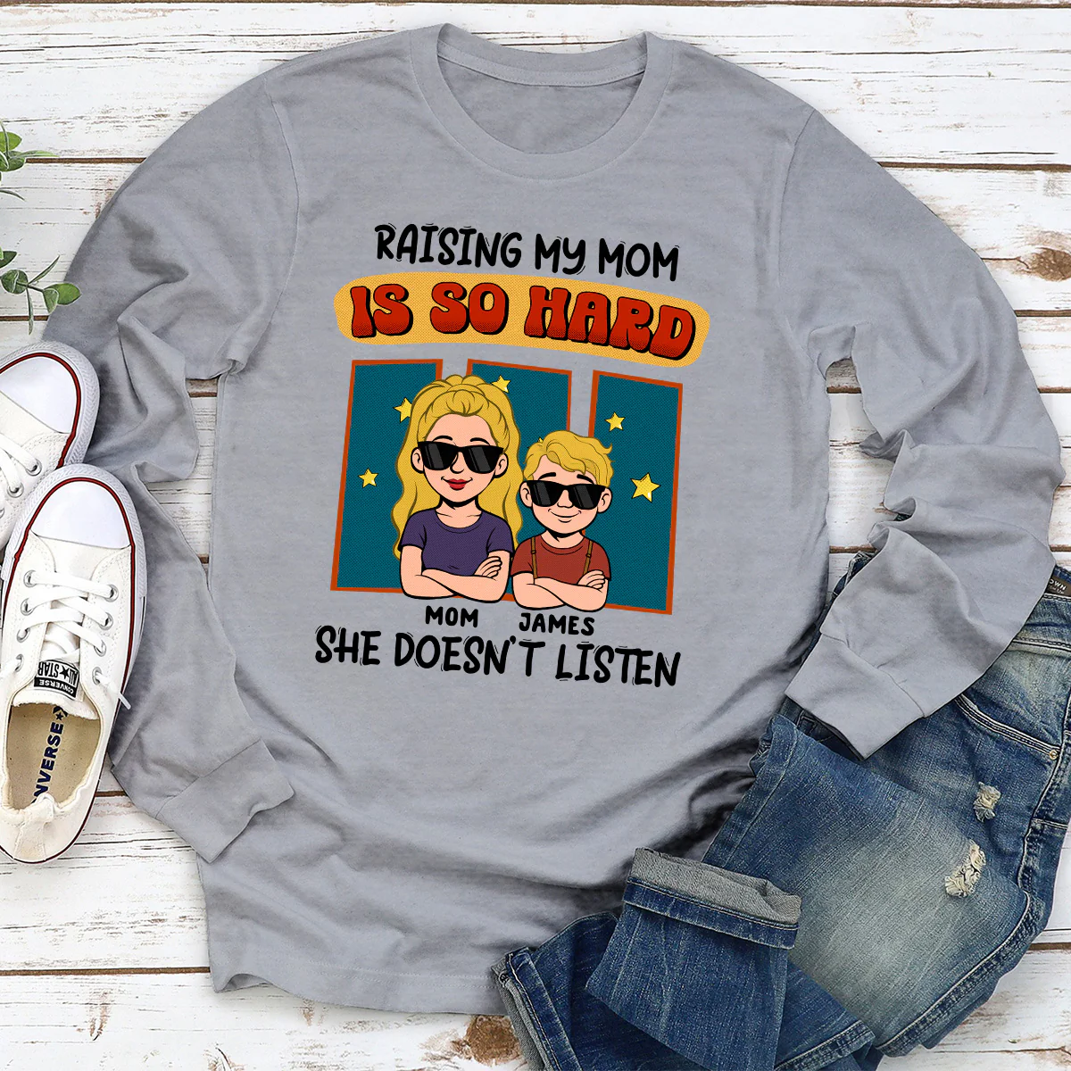 Mom Does Not Listen - Personalized Custom Shirt - Image 2