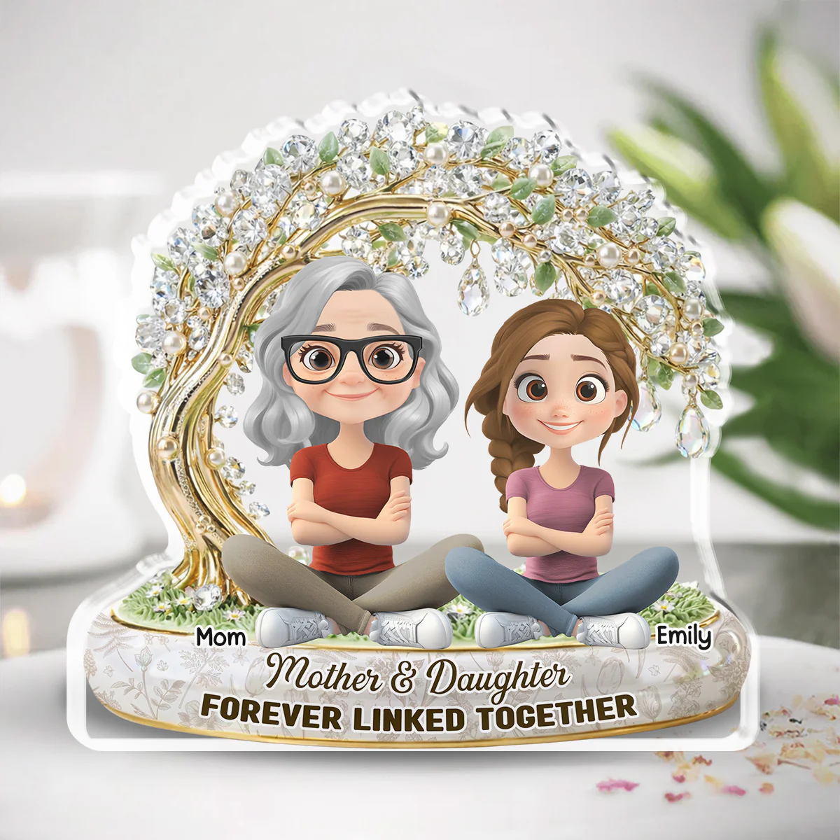 Mom Precious Ones - Personalized Custom Acrylic Plaque - Image 5