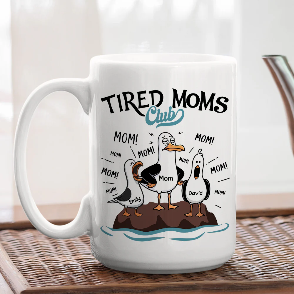 Mom We Need Fish - Personalized Custom Coffee Mug - Image 5