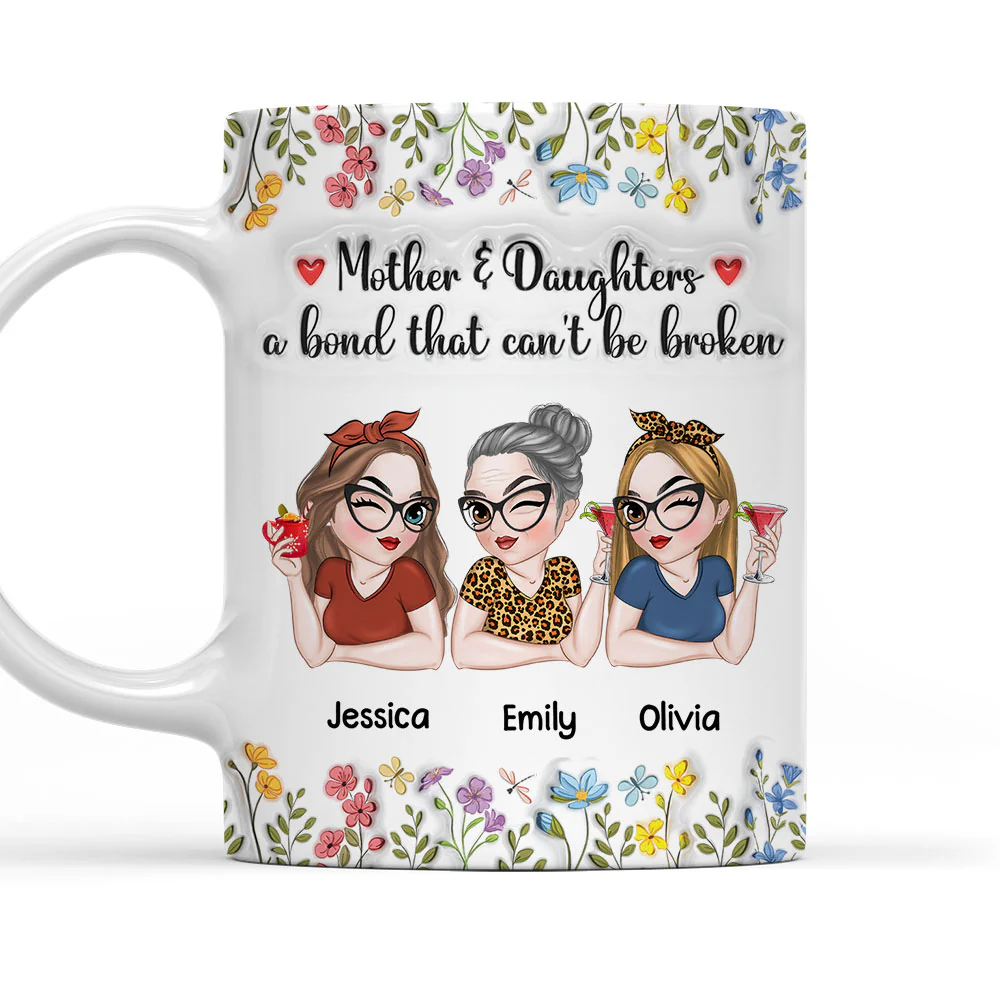 Mom You Are Loved Every Day - Personalized Custom 3D Inflated Effect Mug