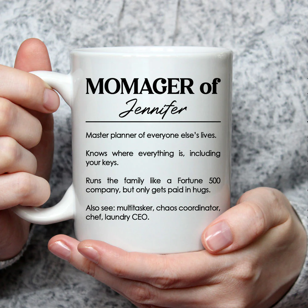 Momager - Personalized Custom Coffee Mug - Image 3