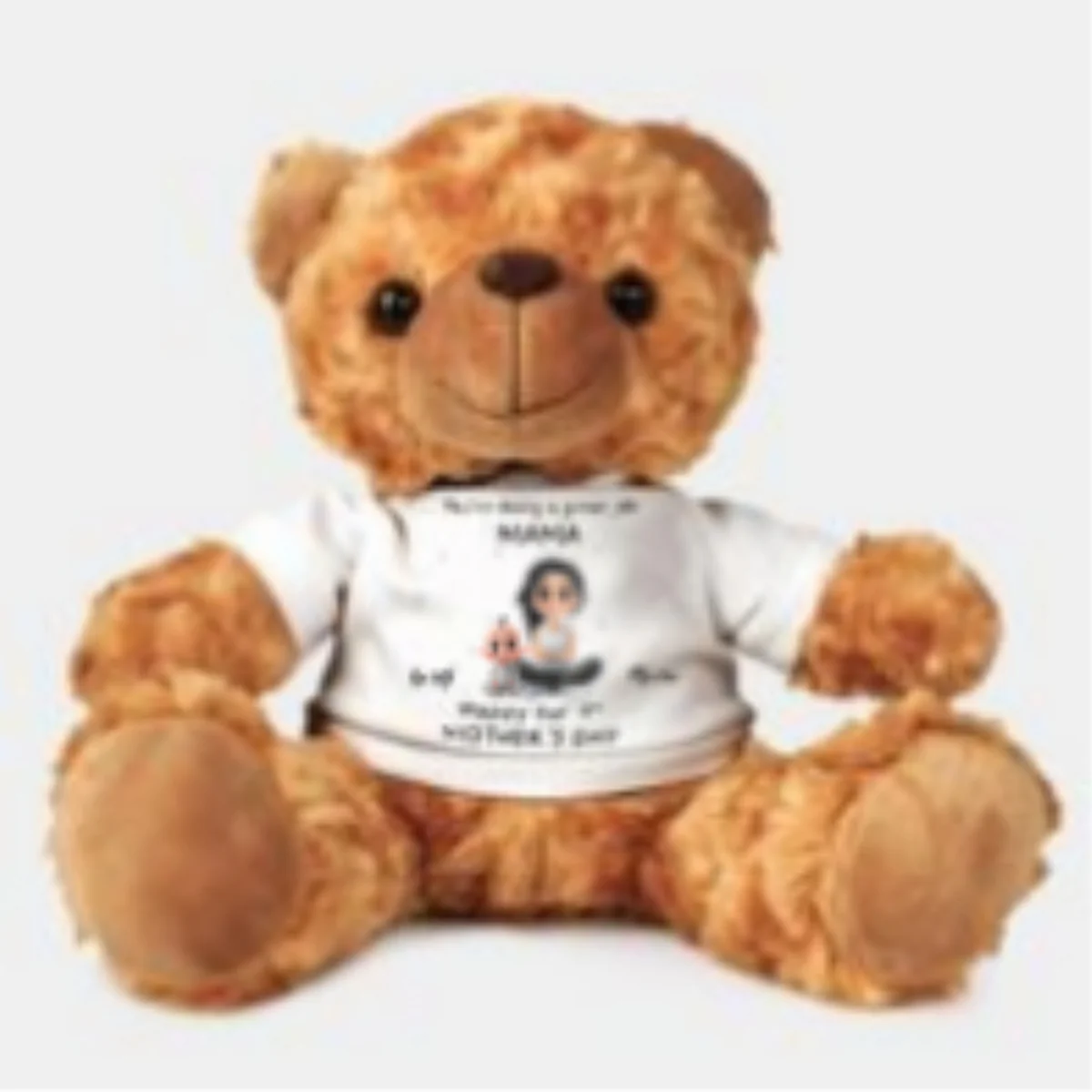 Mommy Doing A Great Job Happy Mother Day - Personalized Custom Cuddle Bear - Image 5