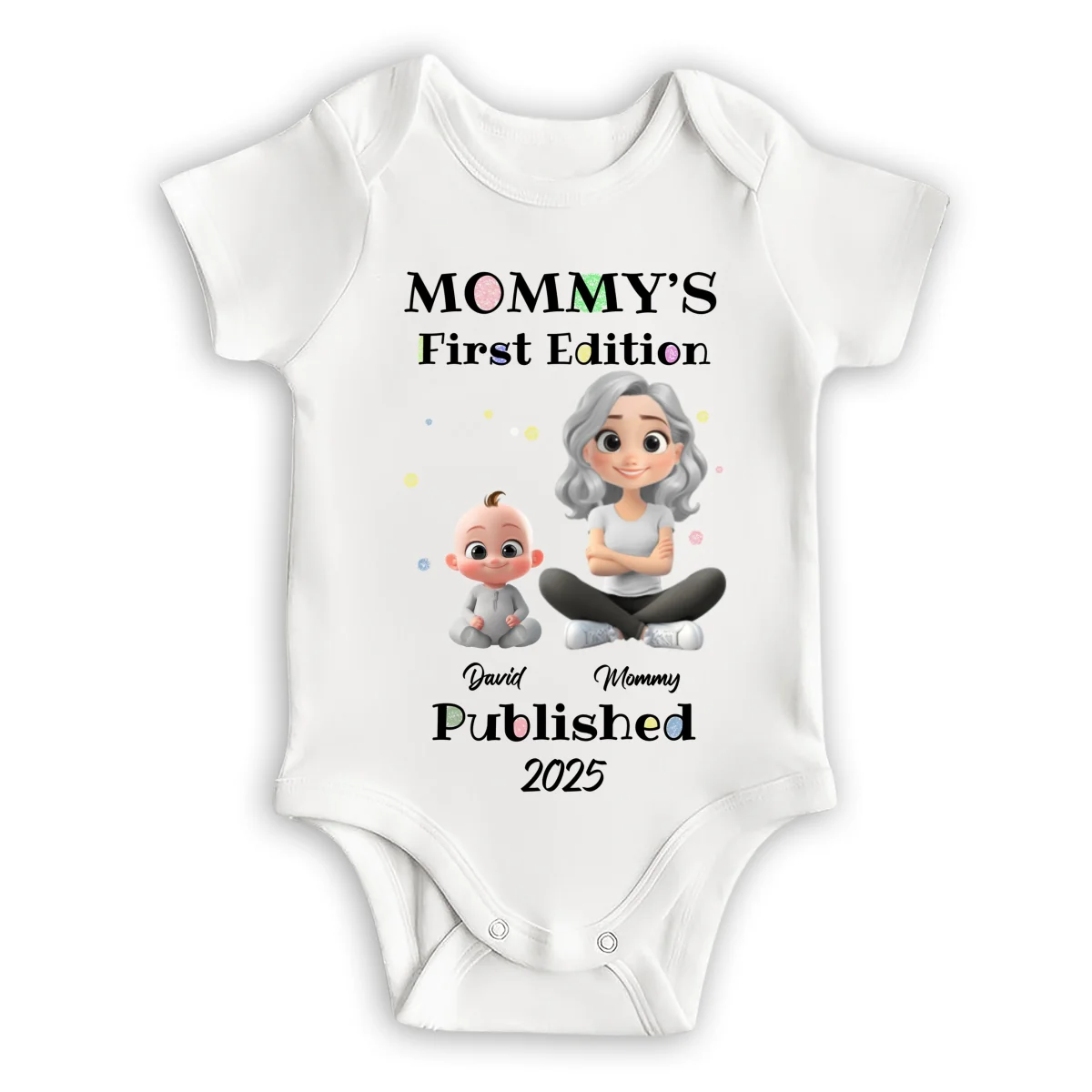 Mommy First Baby Edition - Personalized Custom Baby Onesie - Image 6