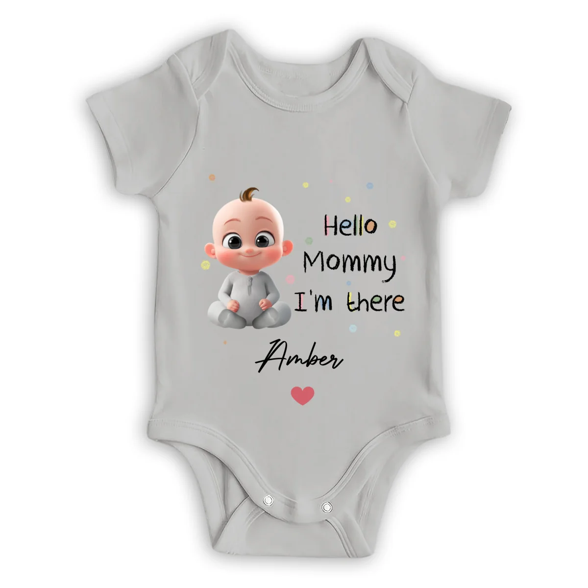 Mommy I Am There - Personalized Custom Baby Onesie - Image 7