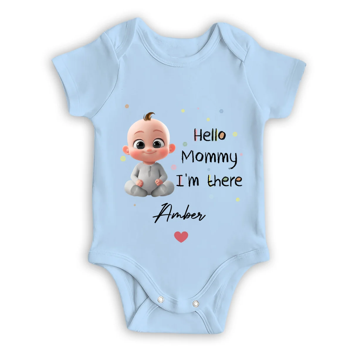 Mommy I Am There - Personalized Custom Baby Onesie - Image 8