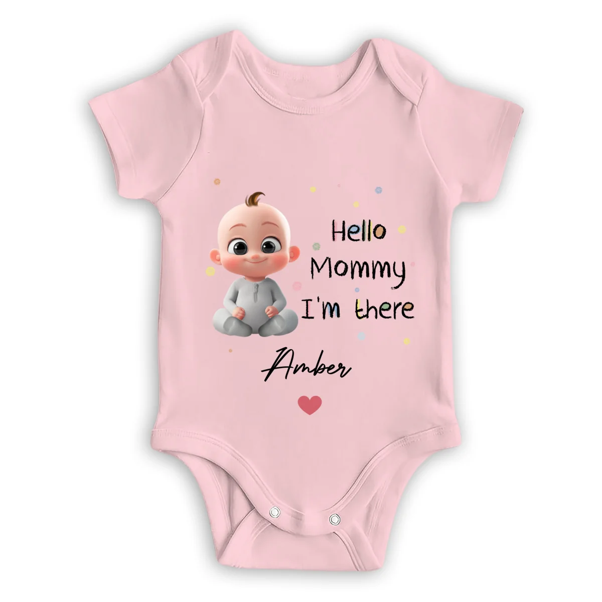 Mommy I Am There - Personalized Custom Baby Onesie - Image 9