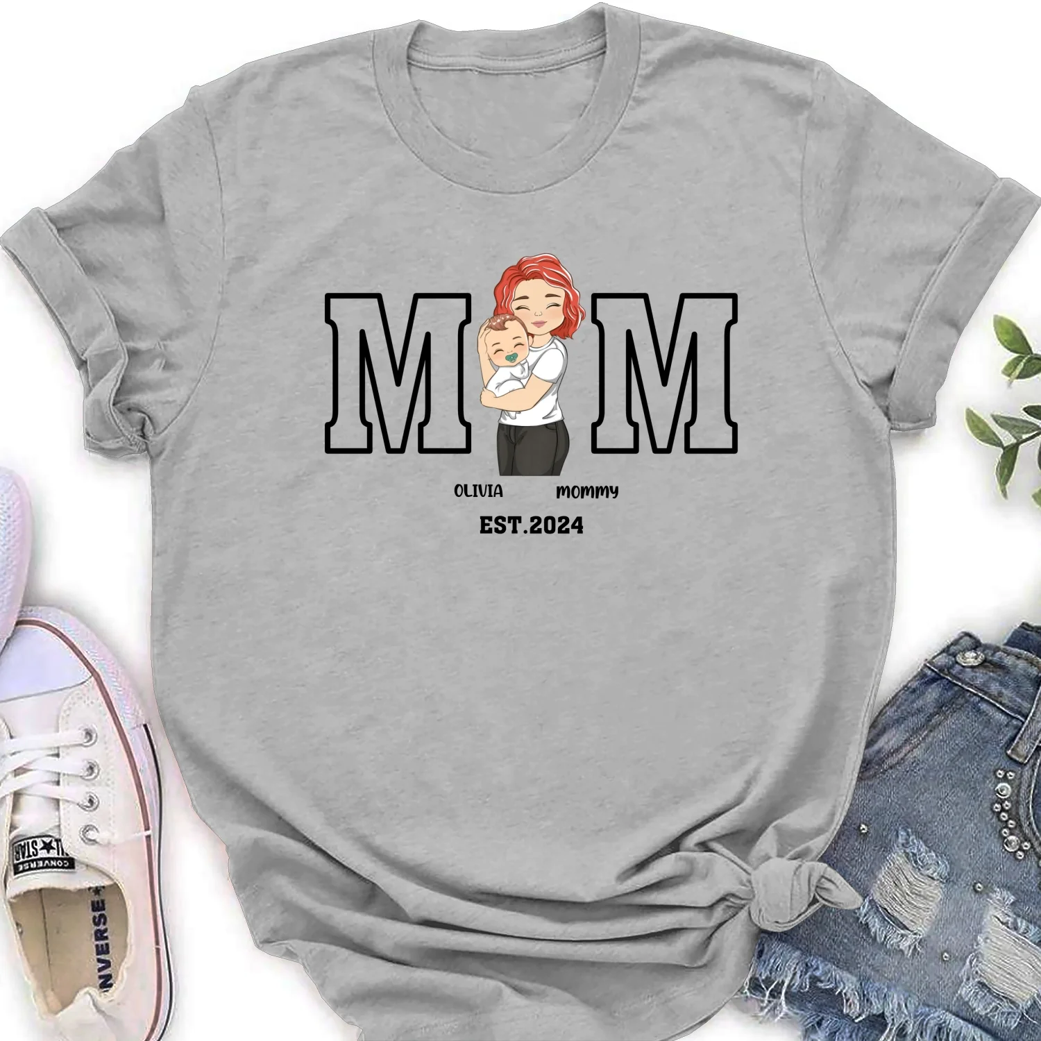 Mommy Is Happy To Have Me - Personalized Custom Shirt - Image 16