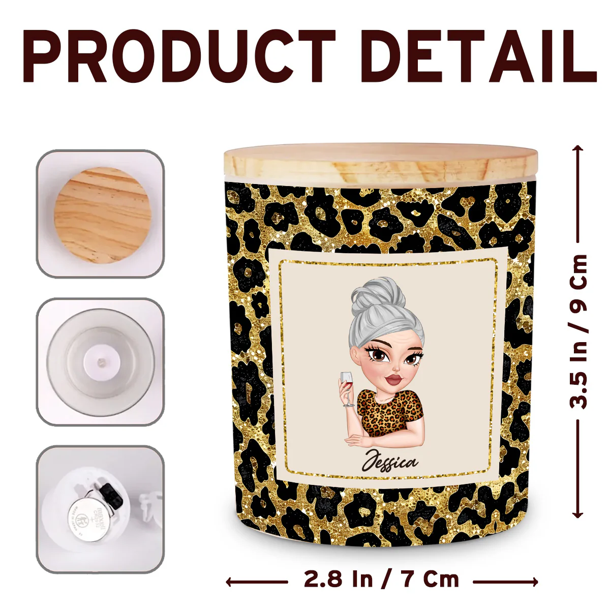 Mom Last Nerve - Personalized Custom Glass Jar With LED Candle - Image 6