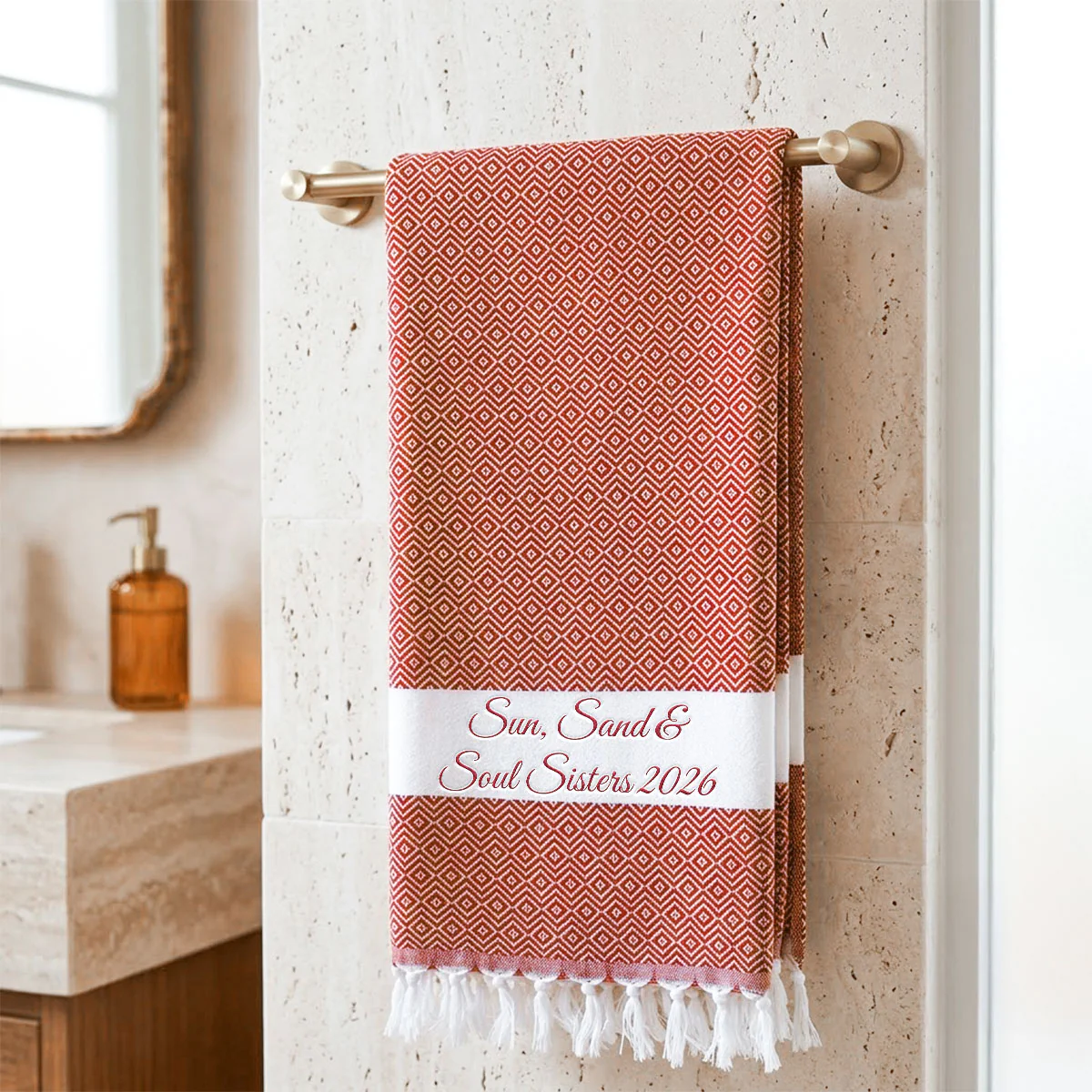 It Is A Girl Trip - Personalized Custom Monogrammed Beach Towel - Image 11