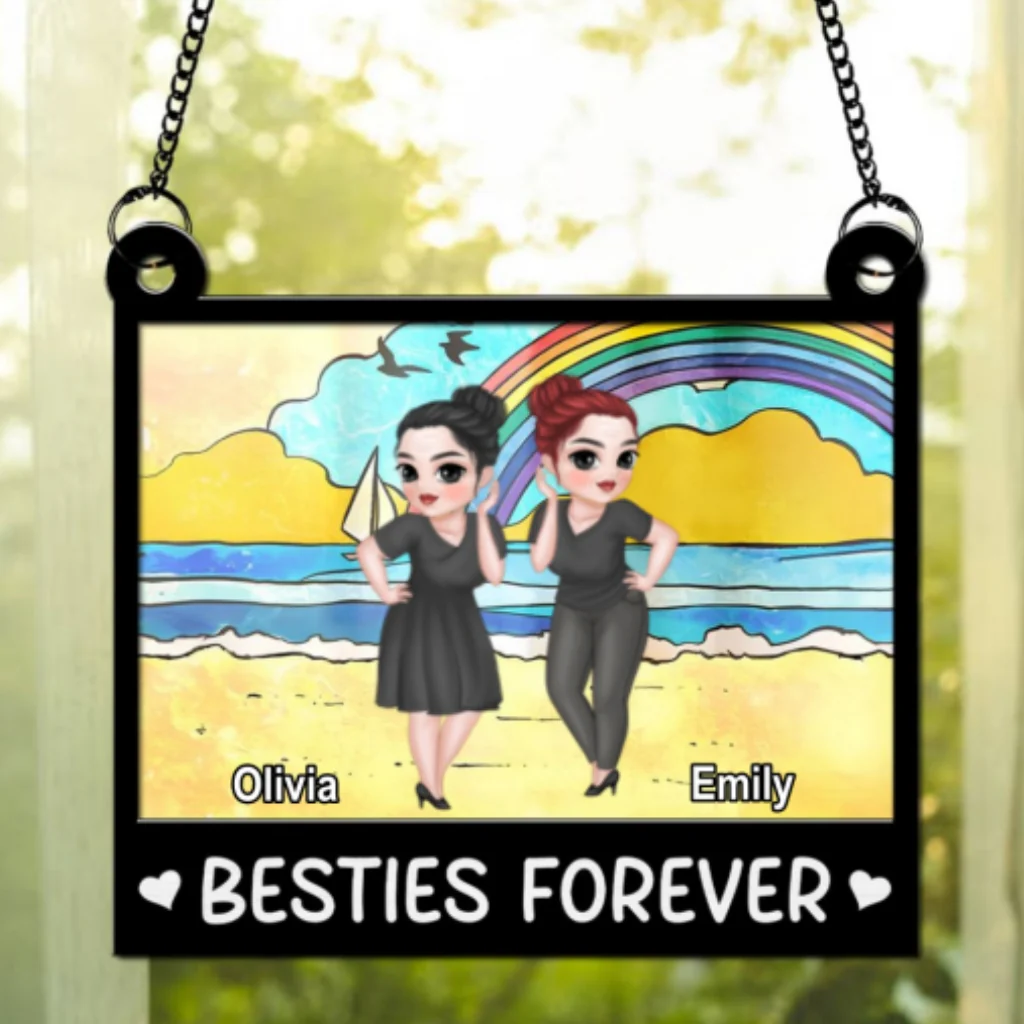 More Than Just Friends - Personalized Custom Suncatcher - Image 6