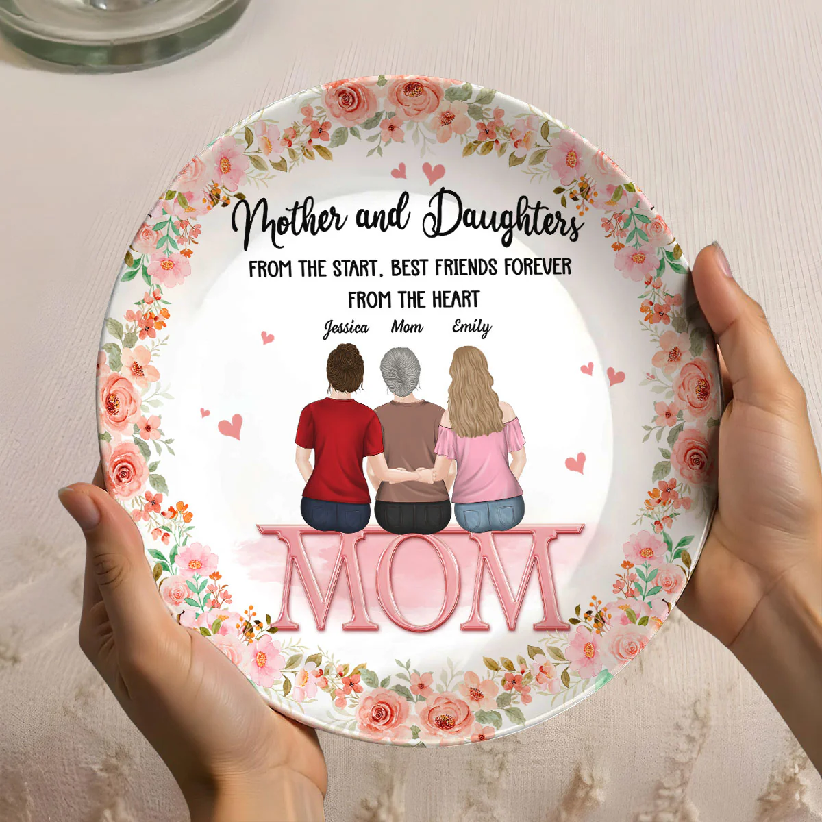 Mother And Daughter - Personalized Custom Plate - Image 5