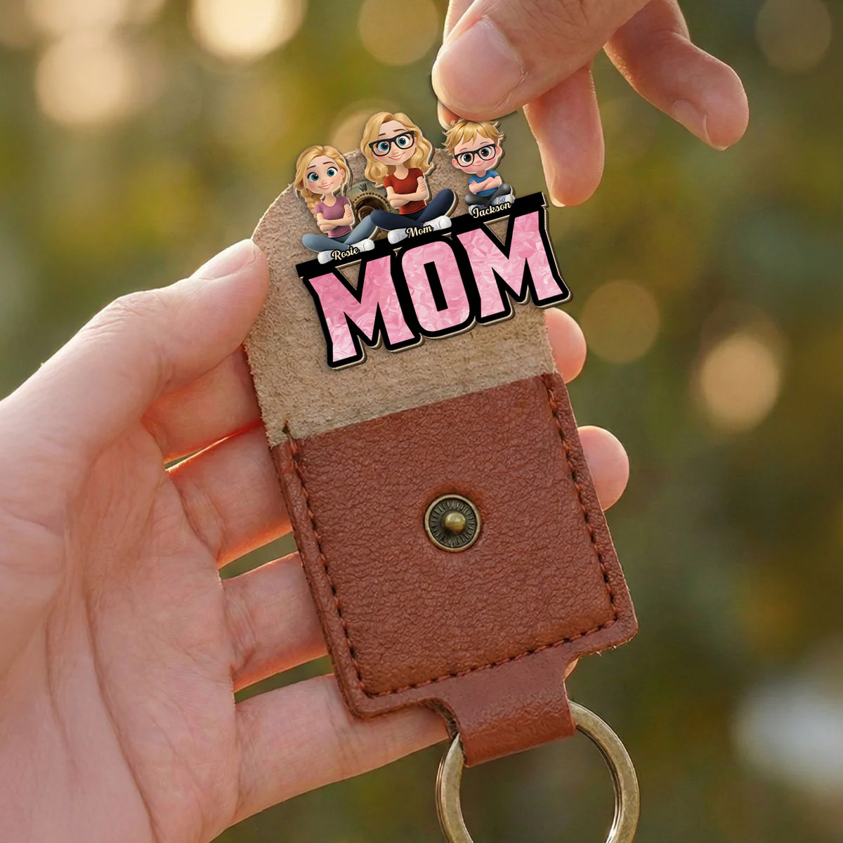 Mother Is Our Sunshine - Personalized Custom Wooden Pocket Hug - Image 3