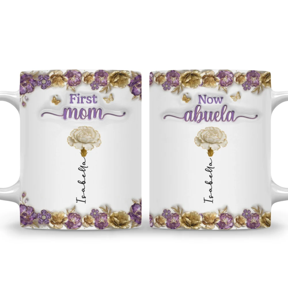 Mother Pearl Grandma Love - Personalized Custom 3D Effect Mug - Image 6