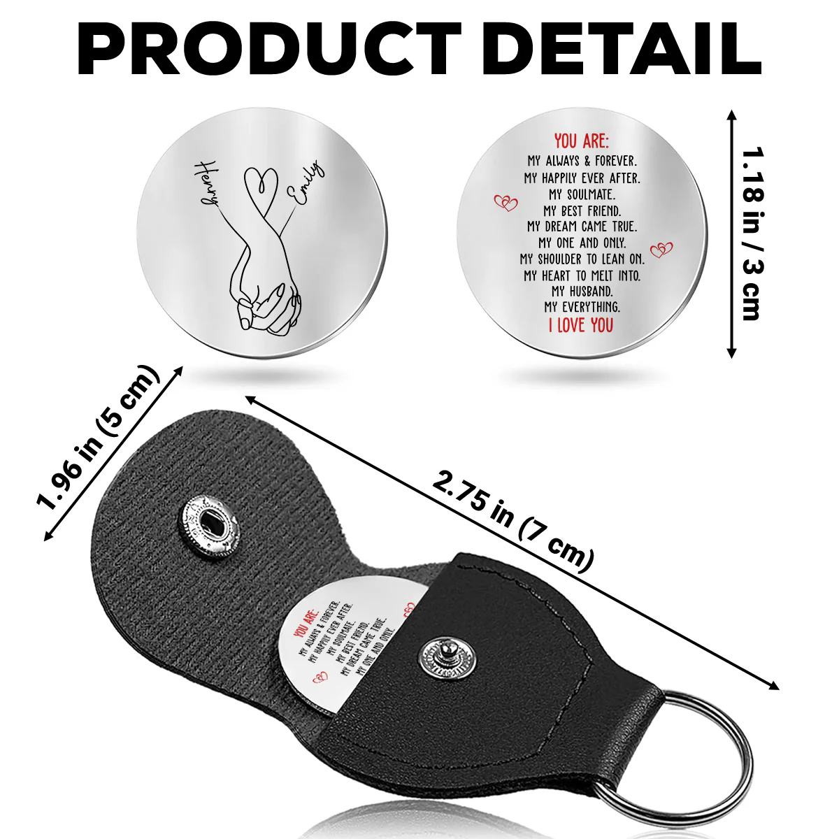 My Always My Forever - Personalized Custom Pocket Hug - Image 5