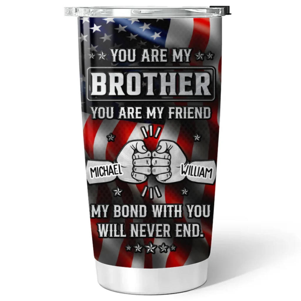 My Bond With You American - Personalized Custom Tumbler - Image 6