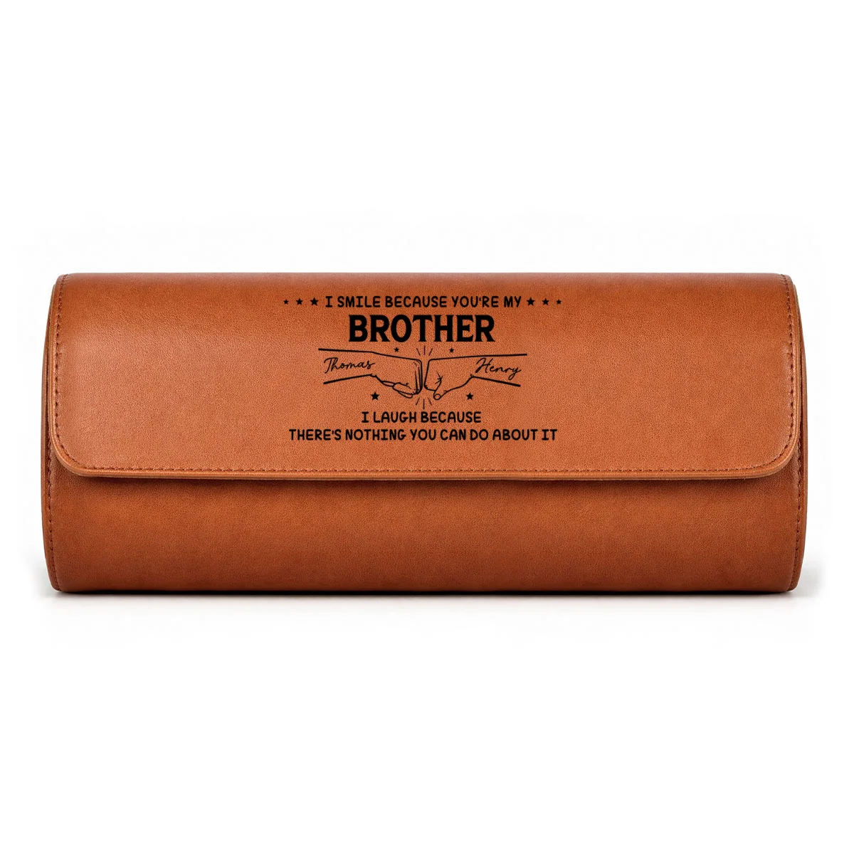 My Brother Version - Personalized Custom Leather Watch Case - Image 13