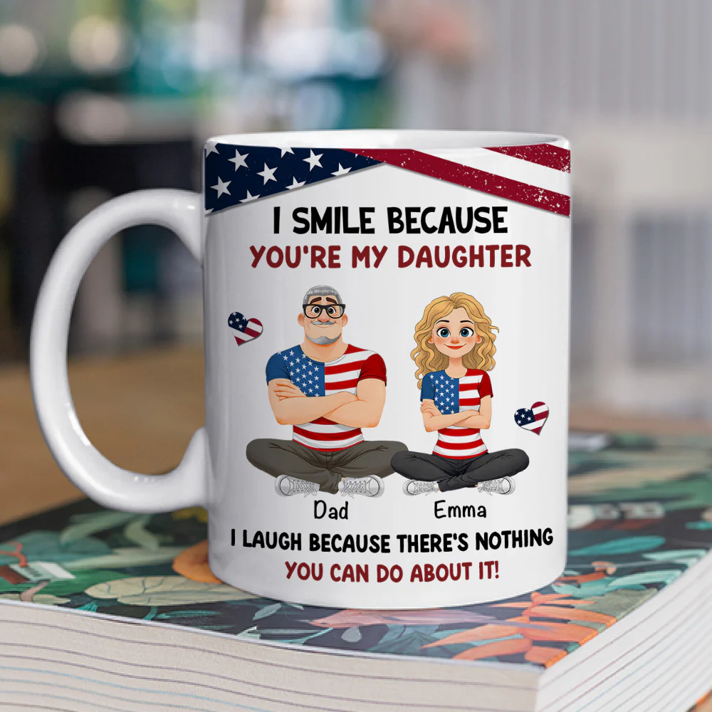 My Child My American Pride - Personalized Custom Coffee Mug - Image 2