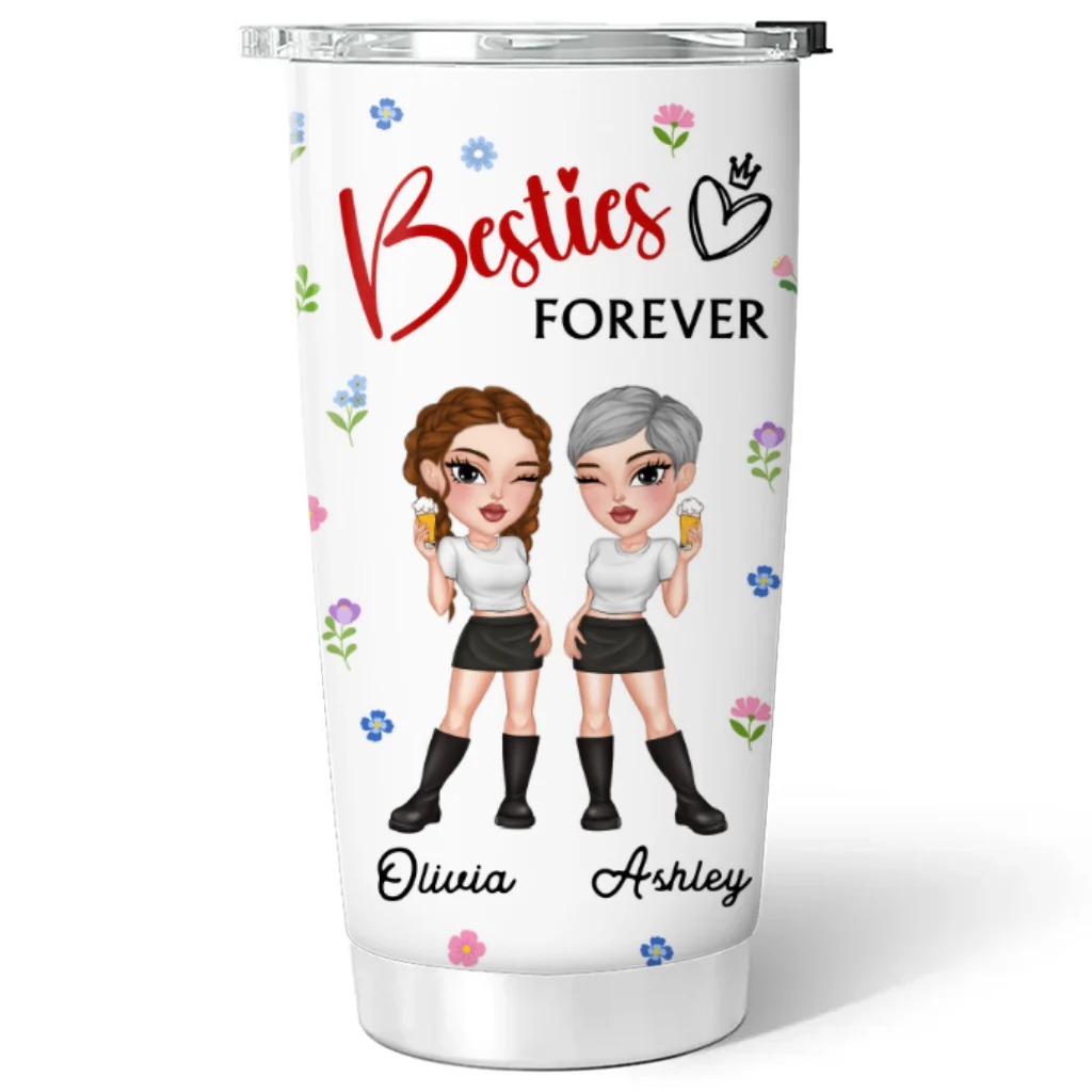 My Crazy Best Friend - Personalized Custom Tumbler - Image 6
