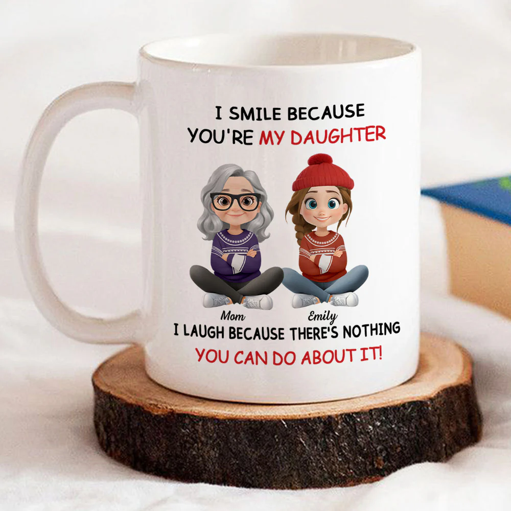 My Daughter Christmas - Personalized Custom Coffee Mug - Image 4