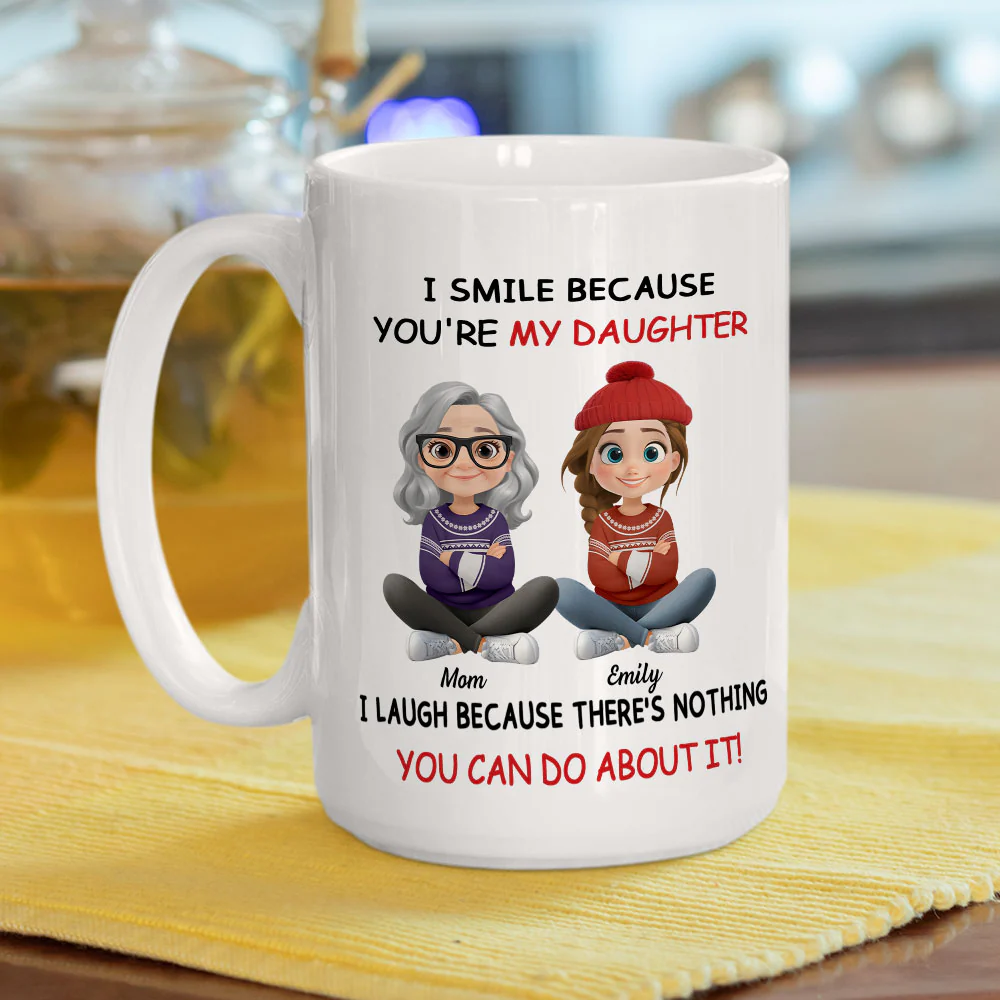 My Daughter Christmas - Personalized Custom Coffee Mug - Image 7