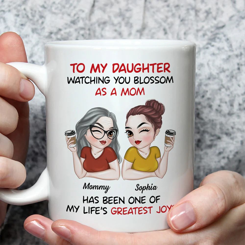 My Daughter - Personalized Custom Coffee Mug - Image 2