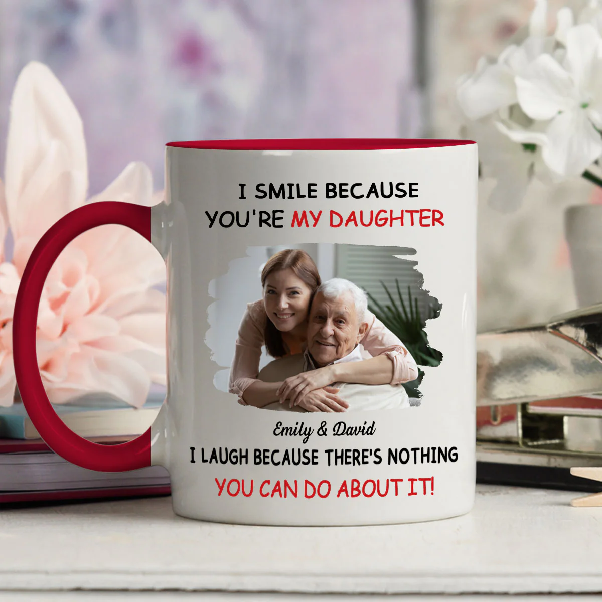 My Daughter Photo - Personalized Custom Accent Mug - Image 2
