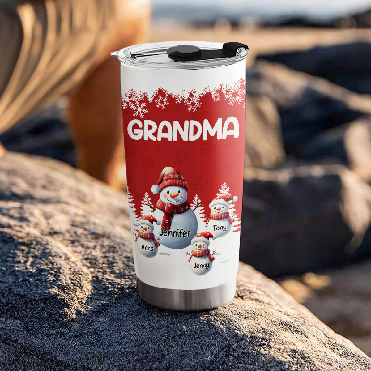 My Fav People Call Me Grandma - Personalized Custom Tumbler - Image 4
