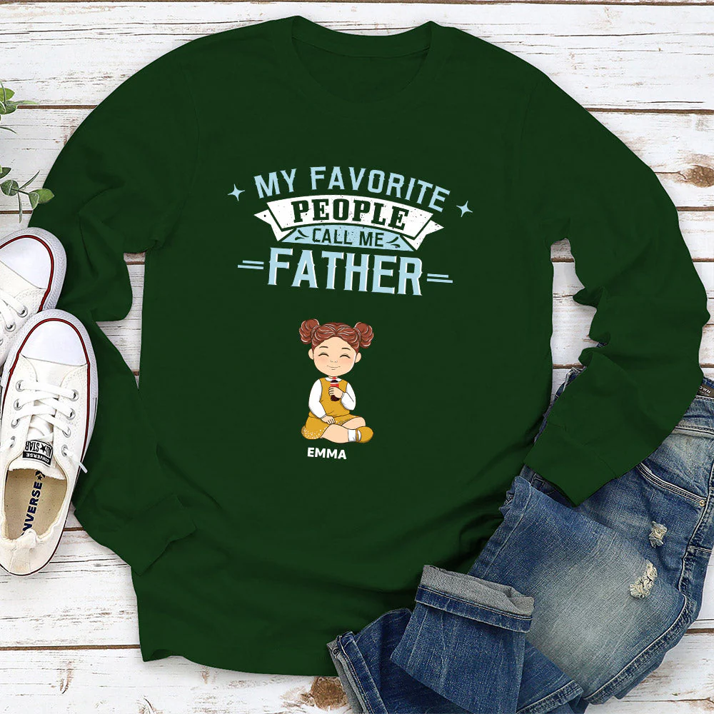 My Favorite People Call Me Dad - Personalized Custom Shirt - Image 4
