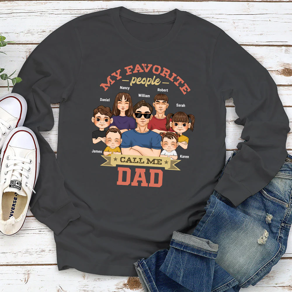 My Favorite People Call Me Daddy- Personalized Custom Shirt - Image 4