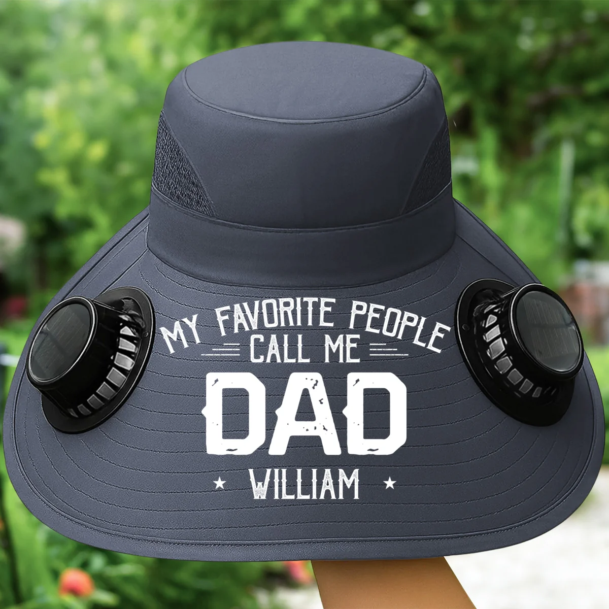 My Favorite People Call Me Daddy - Personalized Custom Solar Fan Hat - Image 10