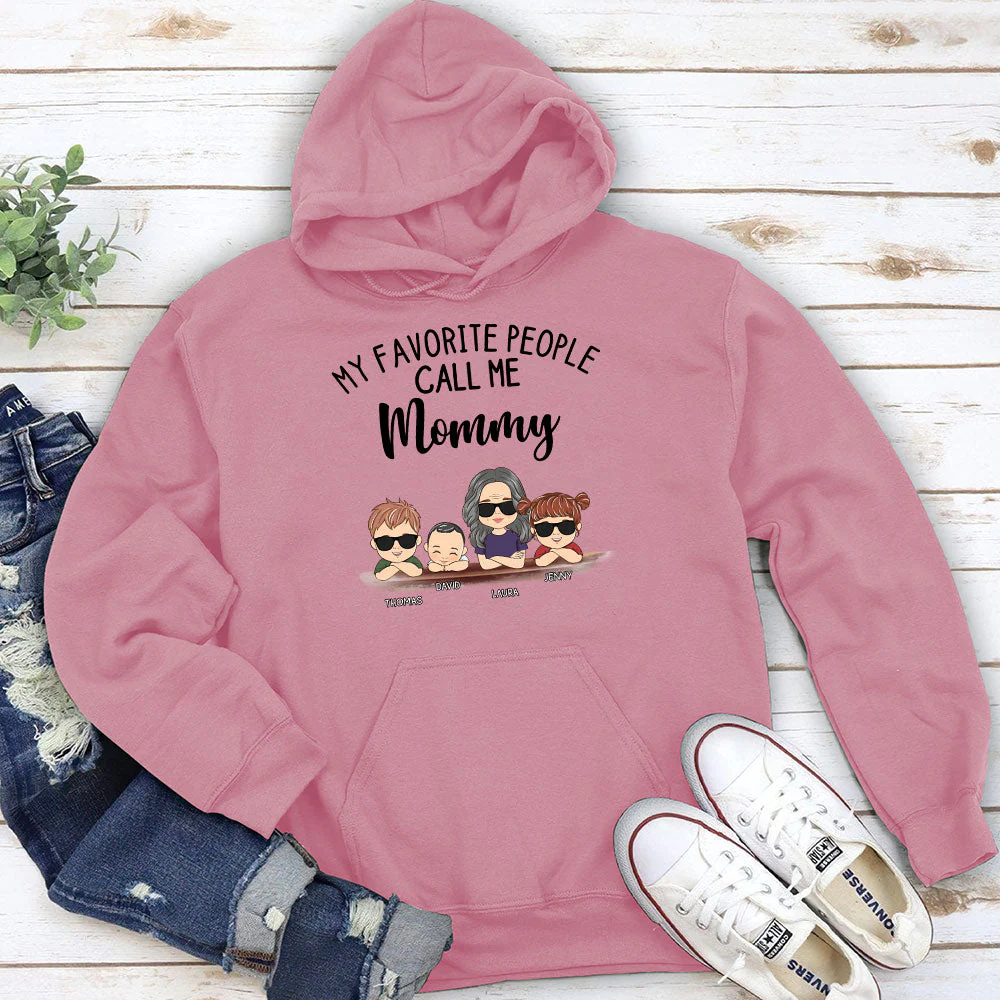 My Favorite People Call Me Granny - Personalized Custom Hoodie - Image 4