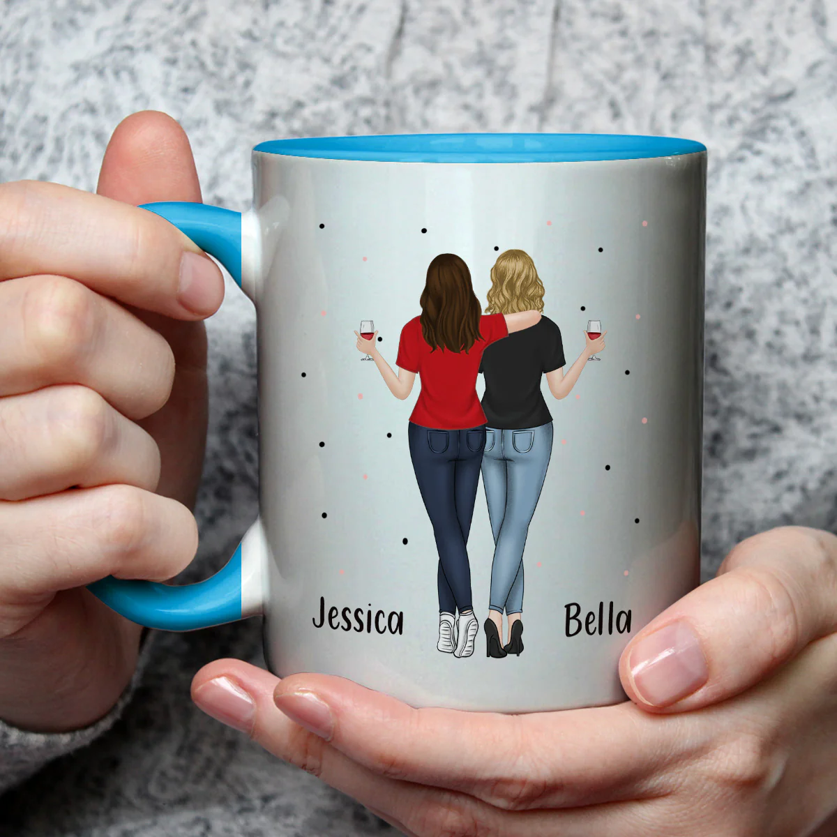 My Favorite - Personalized Custom Accent Mug - Image 3