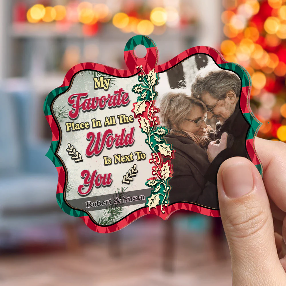 My Favorite Place In All The World - Personalized Custom Suncatcher Ornament - Image 2
