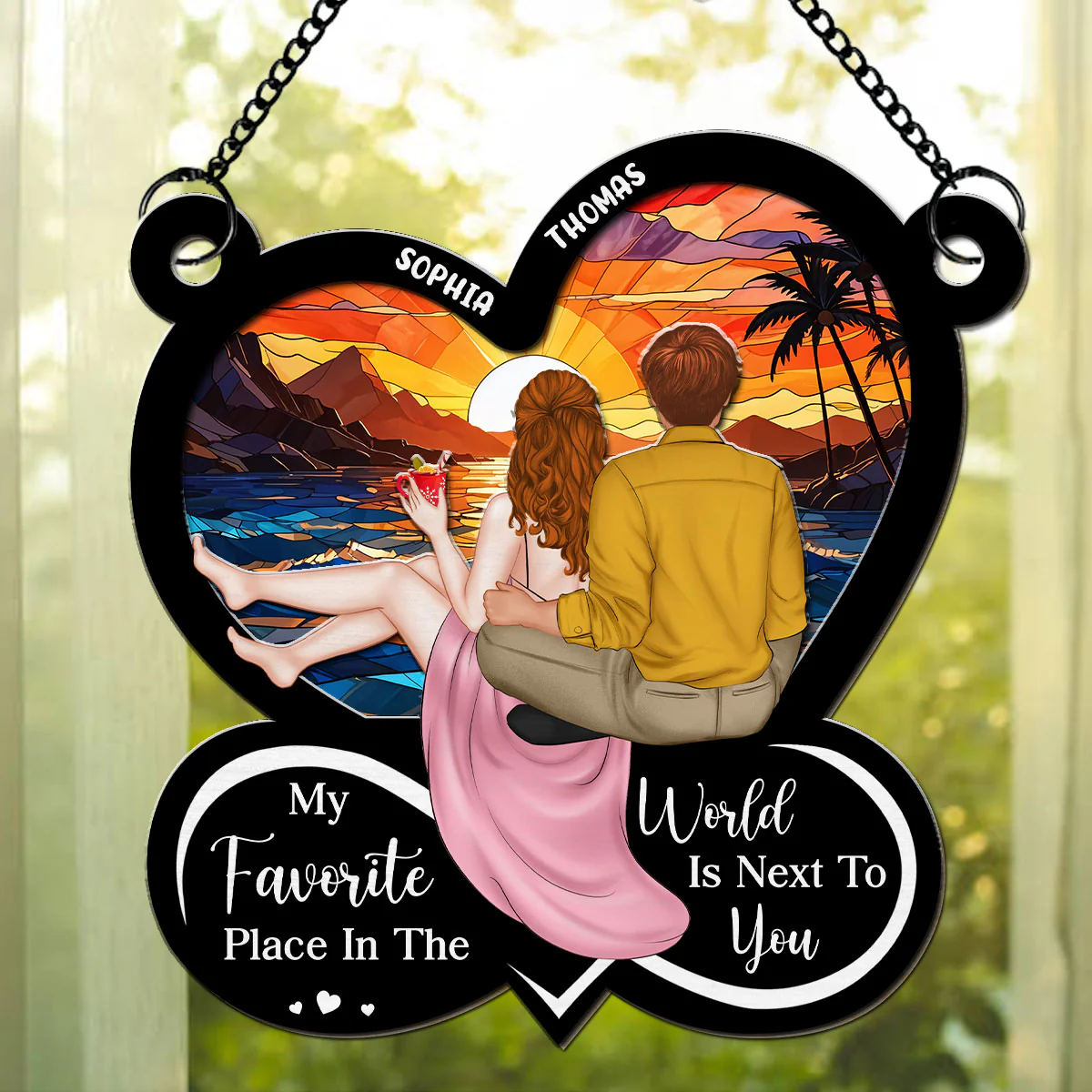 My Favorite Place - Personalized Custom Suncatcher - Image 2