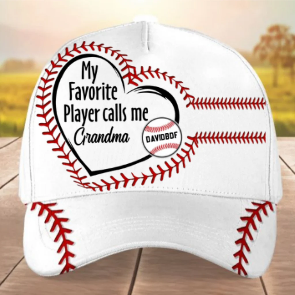 My Favorite Player Call Me - Personalized Custom Classic Cap - Image 8