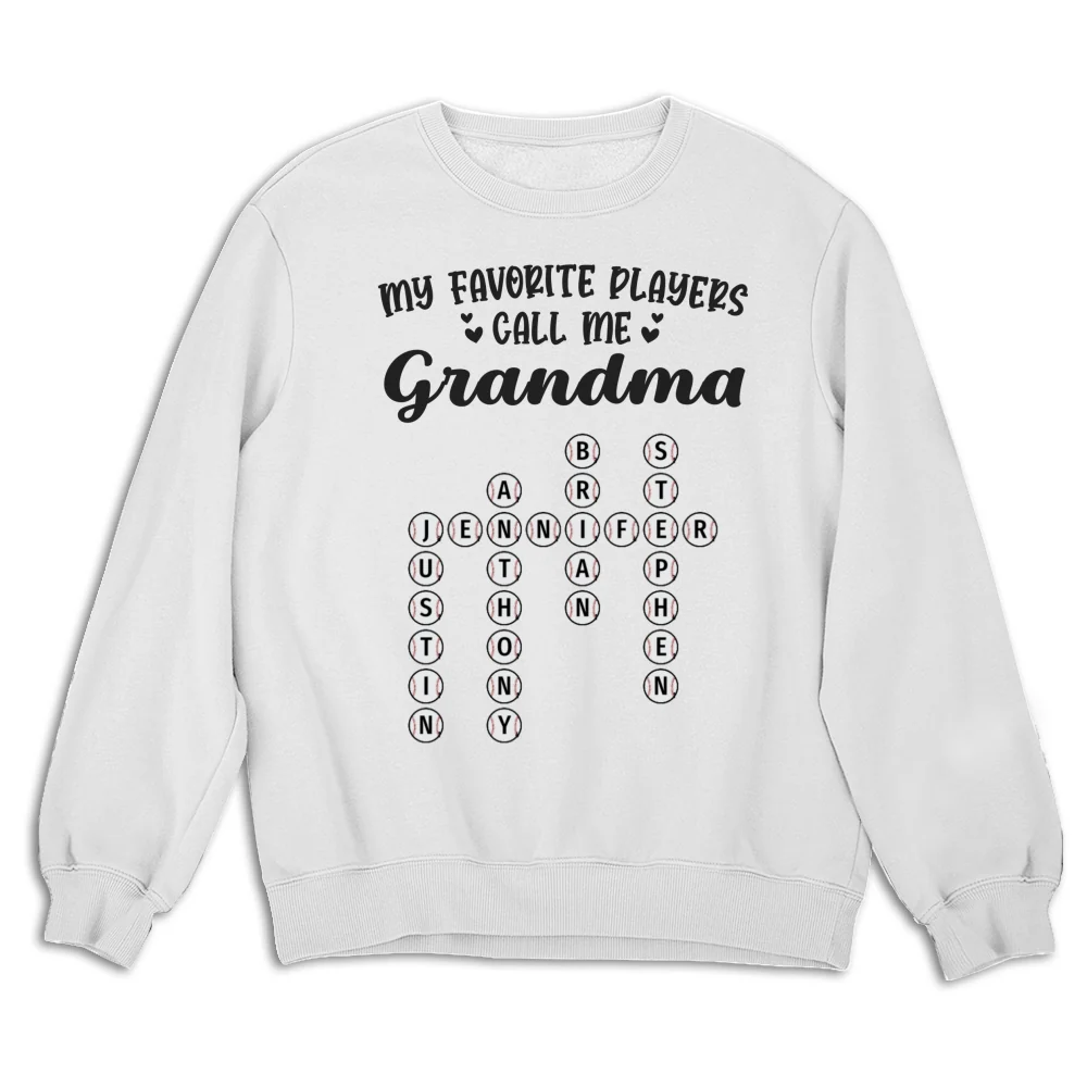 My Favorite Players Call Me Nana Crossword - Personalized Custom Shirt - Image 13