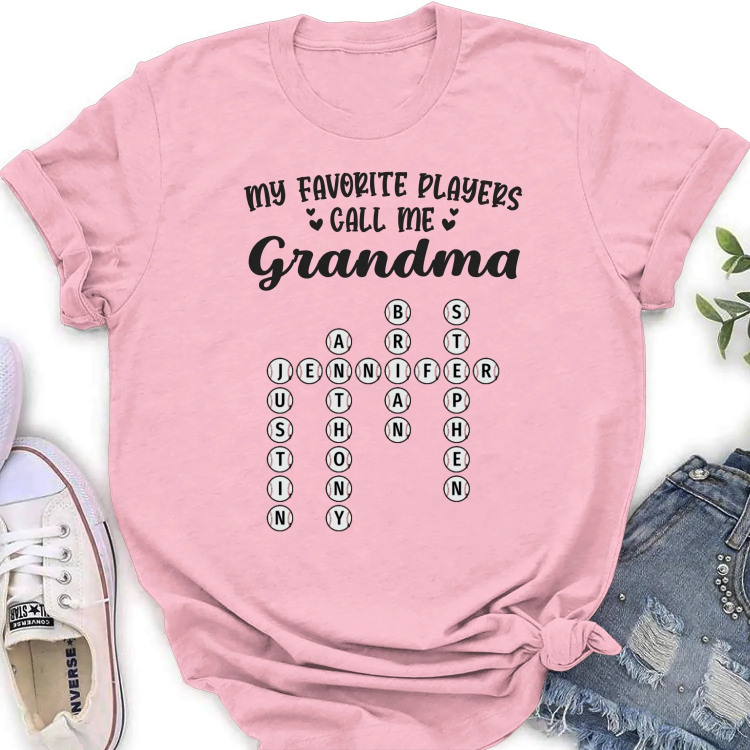 My Favorite Players Call Me Nana Crossword - Personalized Custom Shirt - Image 18