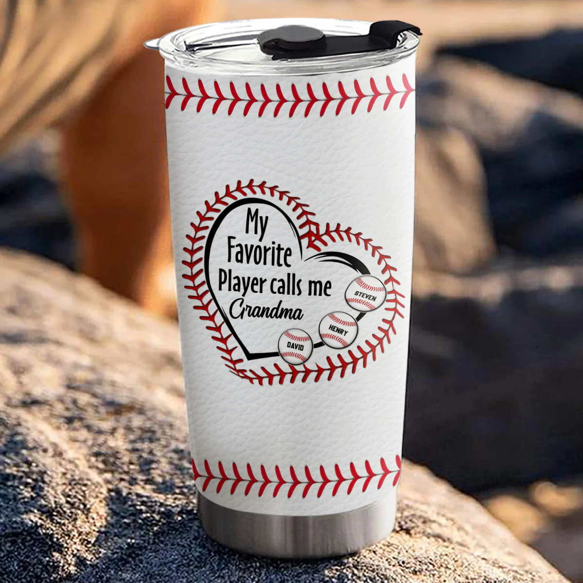 My Favorite Players Call Me - Personalized Custom Tumbler - Image 2