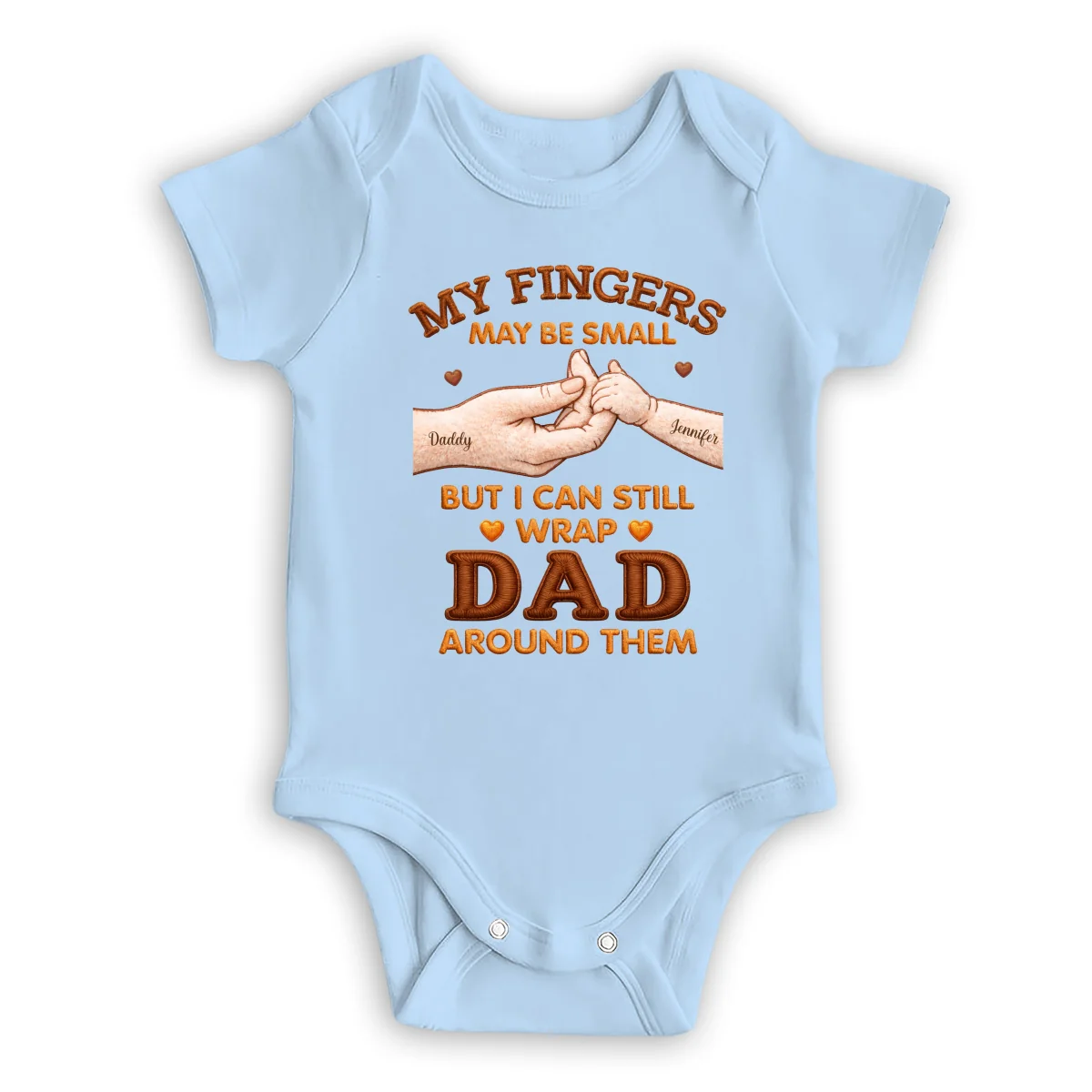 My Fingers Are Small - Personalized Custom Baby Onesie - Image 8