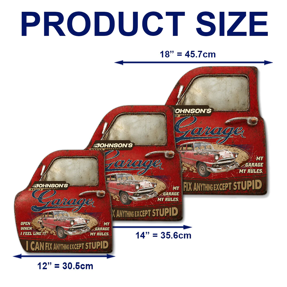 My Garage My Rules - Personalized Custom 3D Effect Wood Sign - Image 5