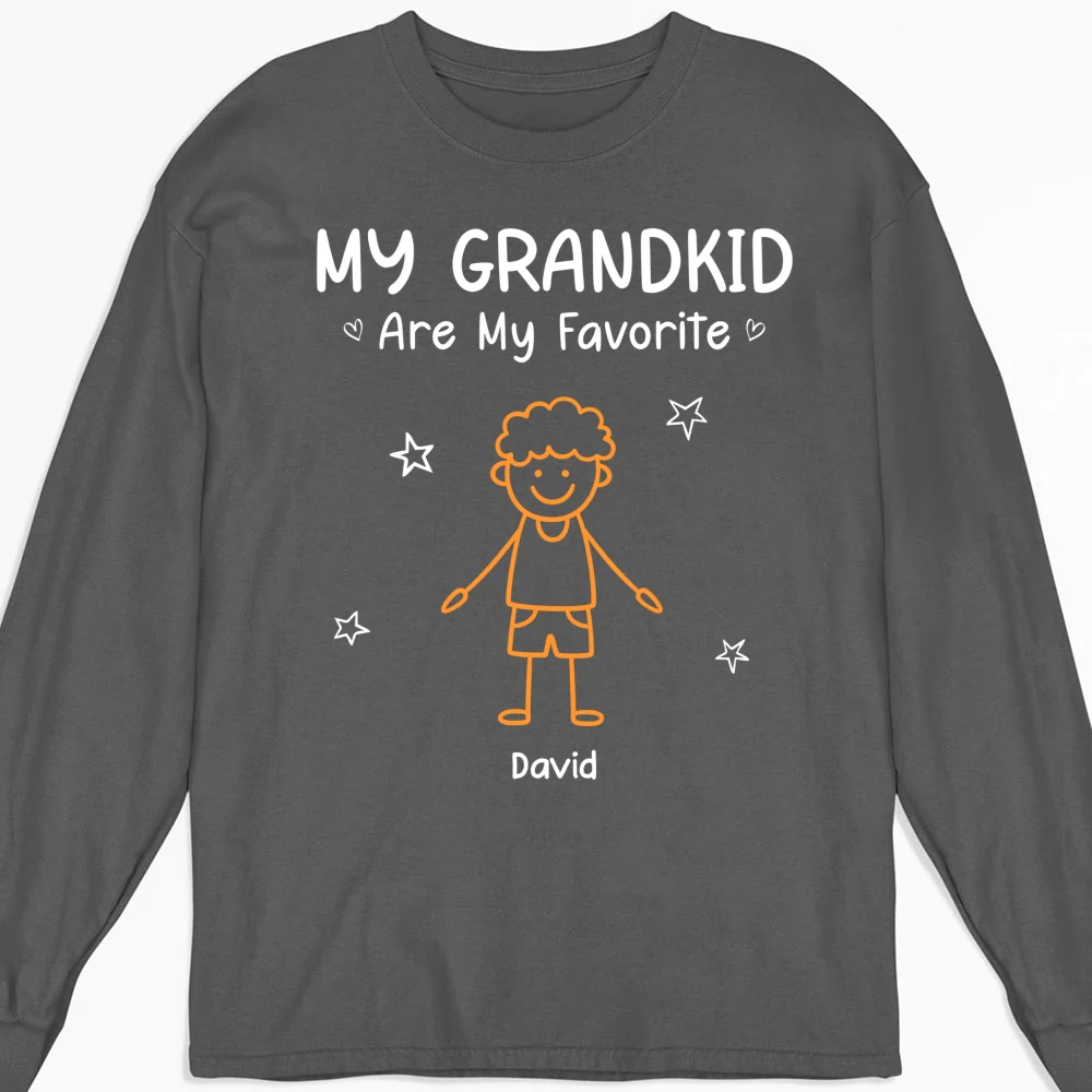 My Grandkids Are My Favorite - Personalized Custom Shirt - Image 11