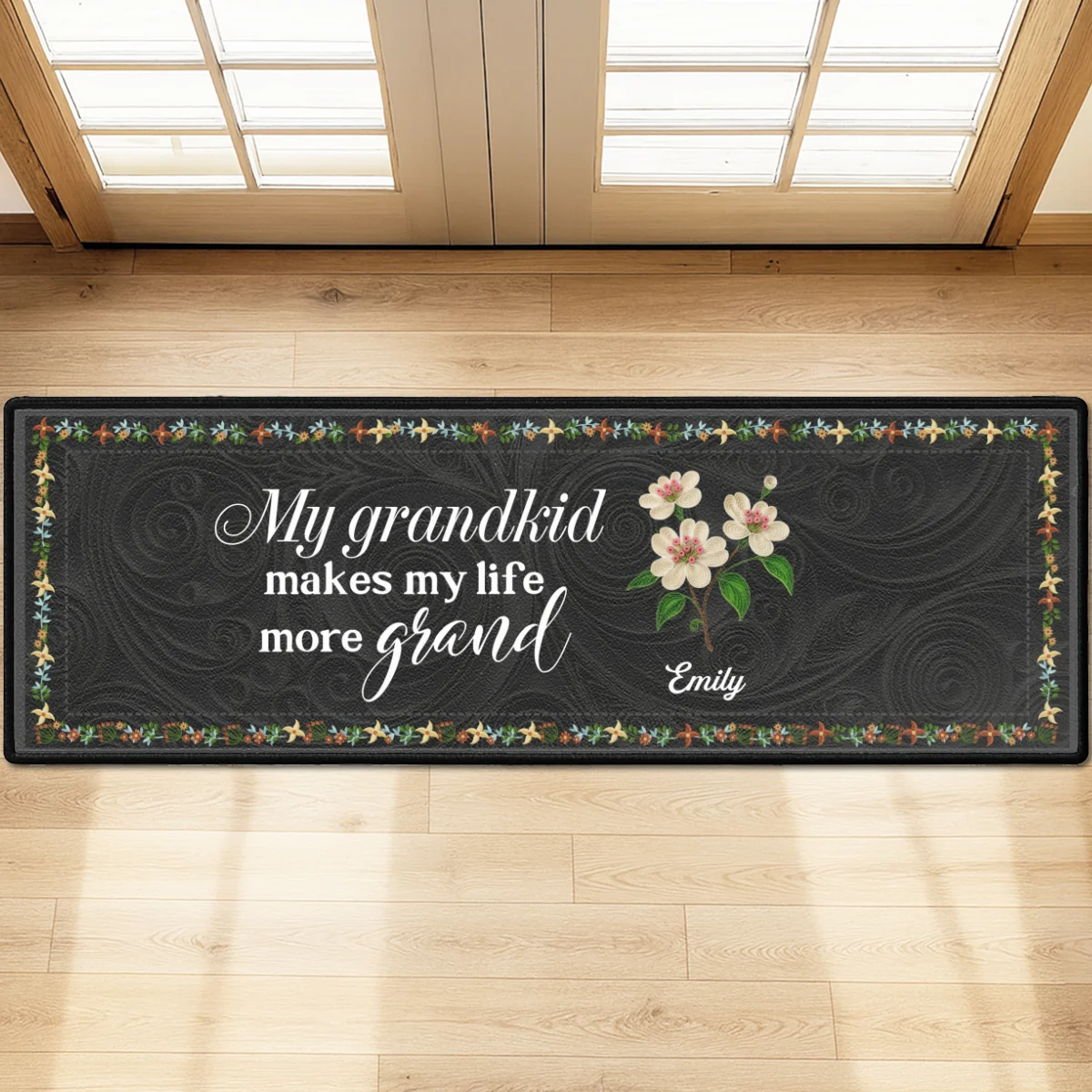 My Grandkids Make Life Grand - Personalized Custom Runner Rug - Image 7