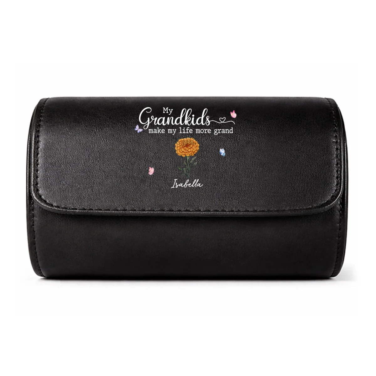 My Grandkids Make My Life More Grand - Personalized Custom Leather Watch Case - Image 9
