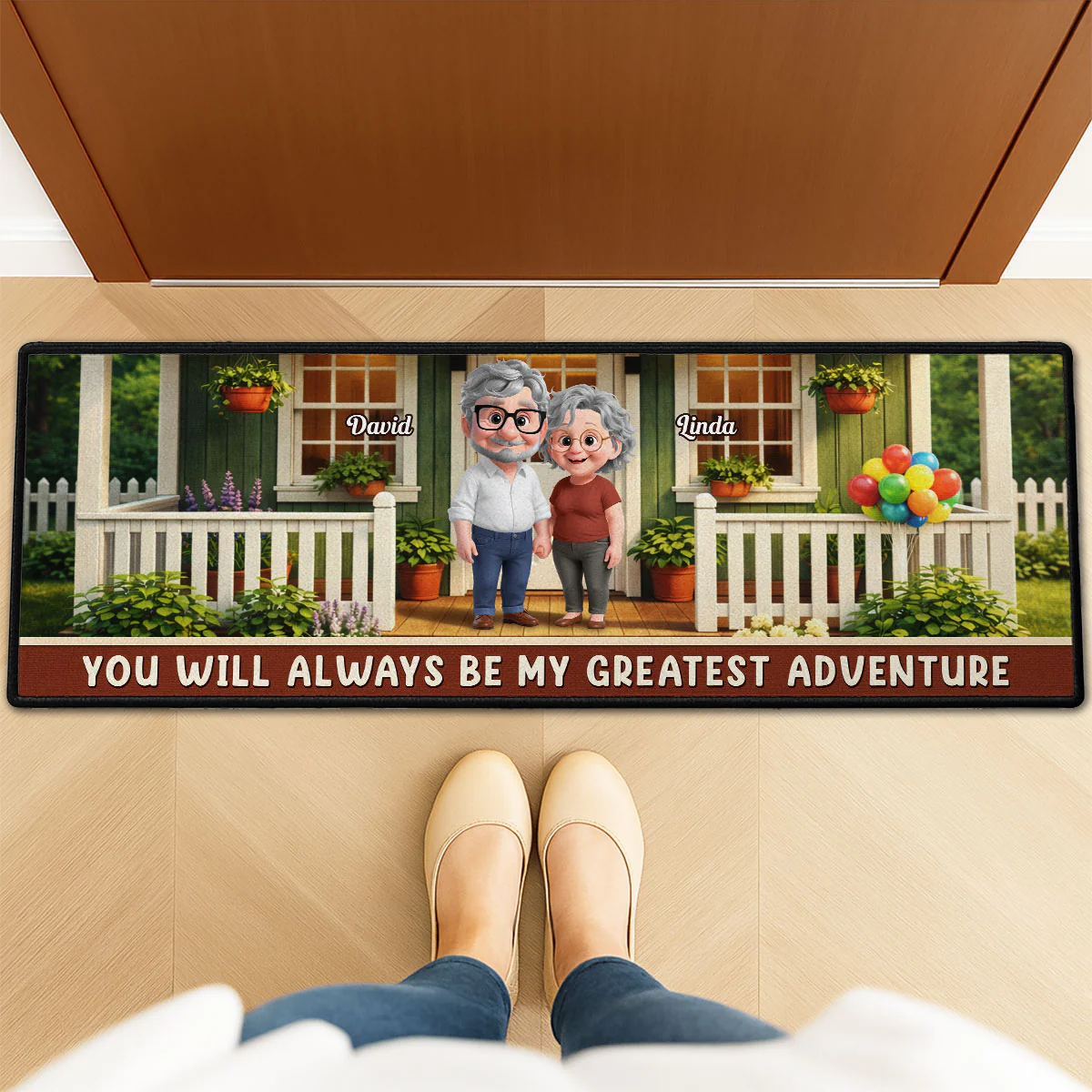 My Greatest Adventure - Personalized Custom Runner Rug - Image 3