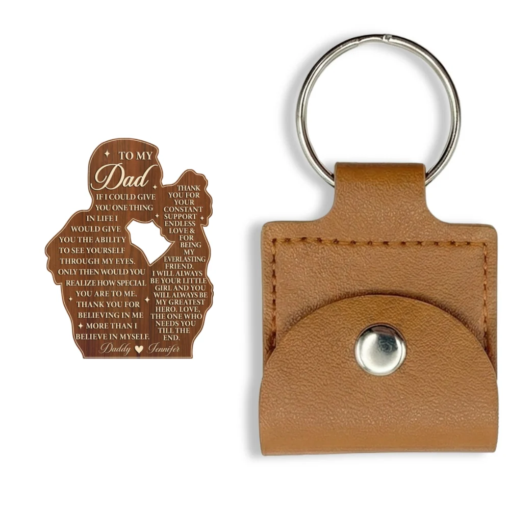 My Greatest Hero - Personalized Custom Wooden Pocket Hug - Image 6