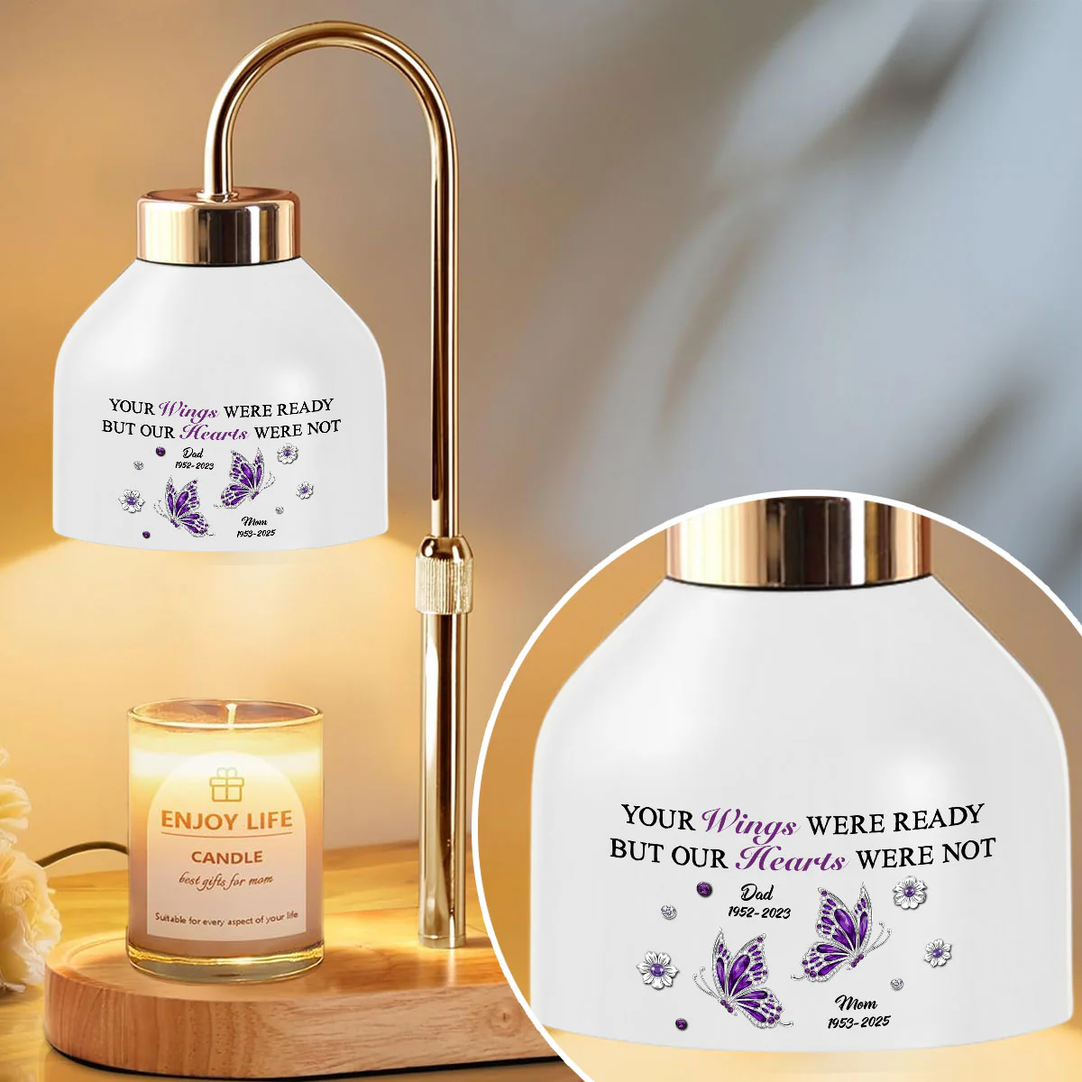 My Heart For You - Personalized Custom Candle Warmer Lamp