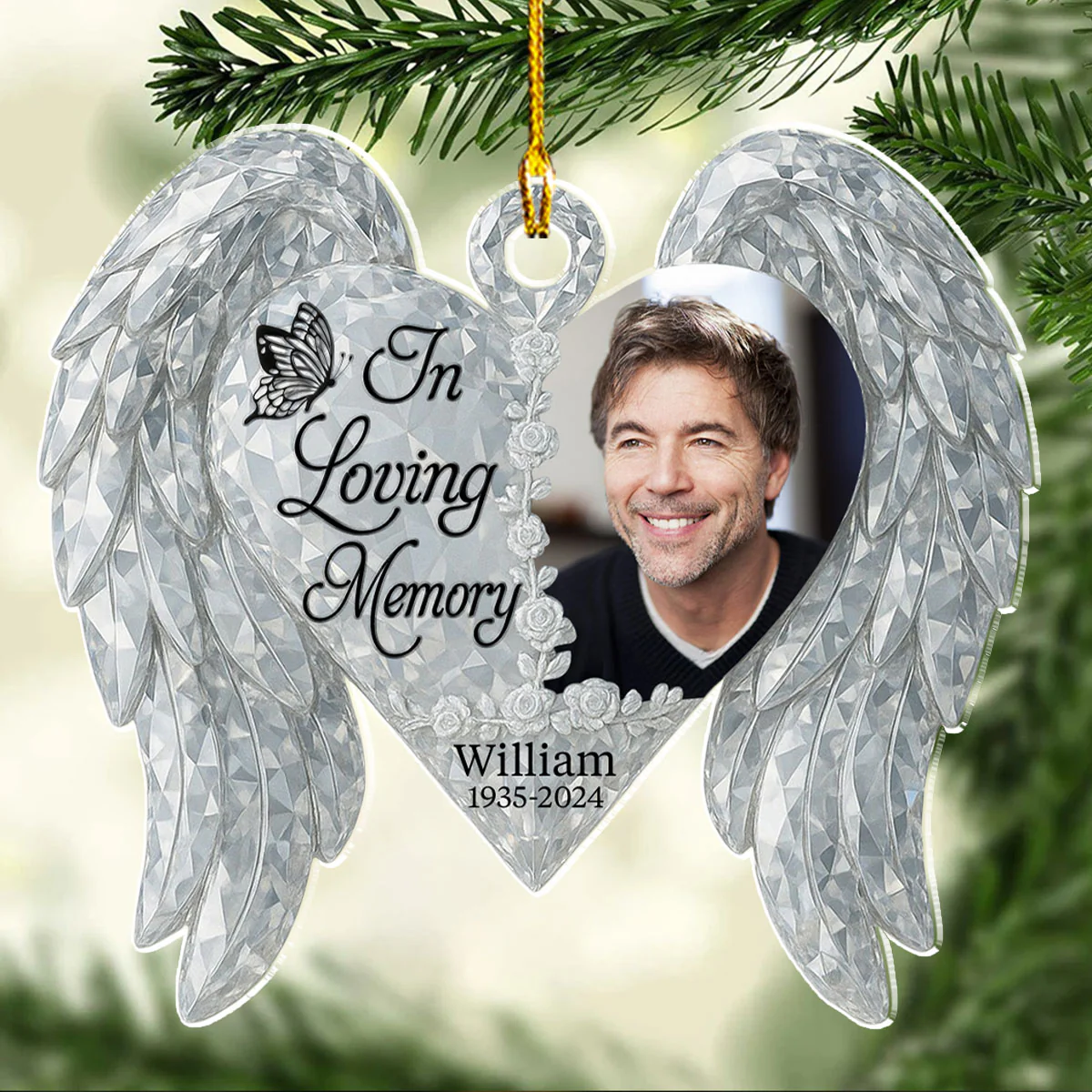 My Heart Still Loves You - Personalized Custom Acrylic Ornament - Image 3