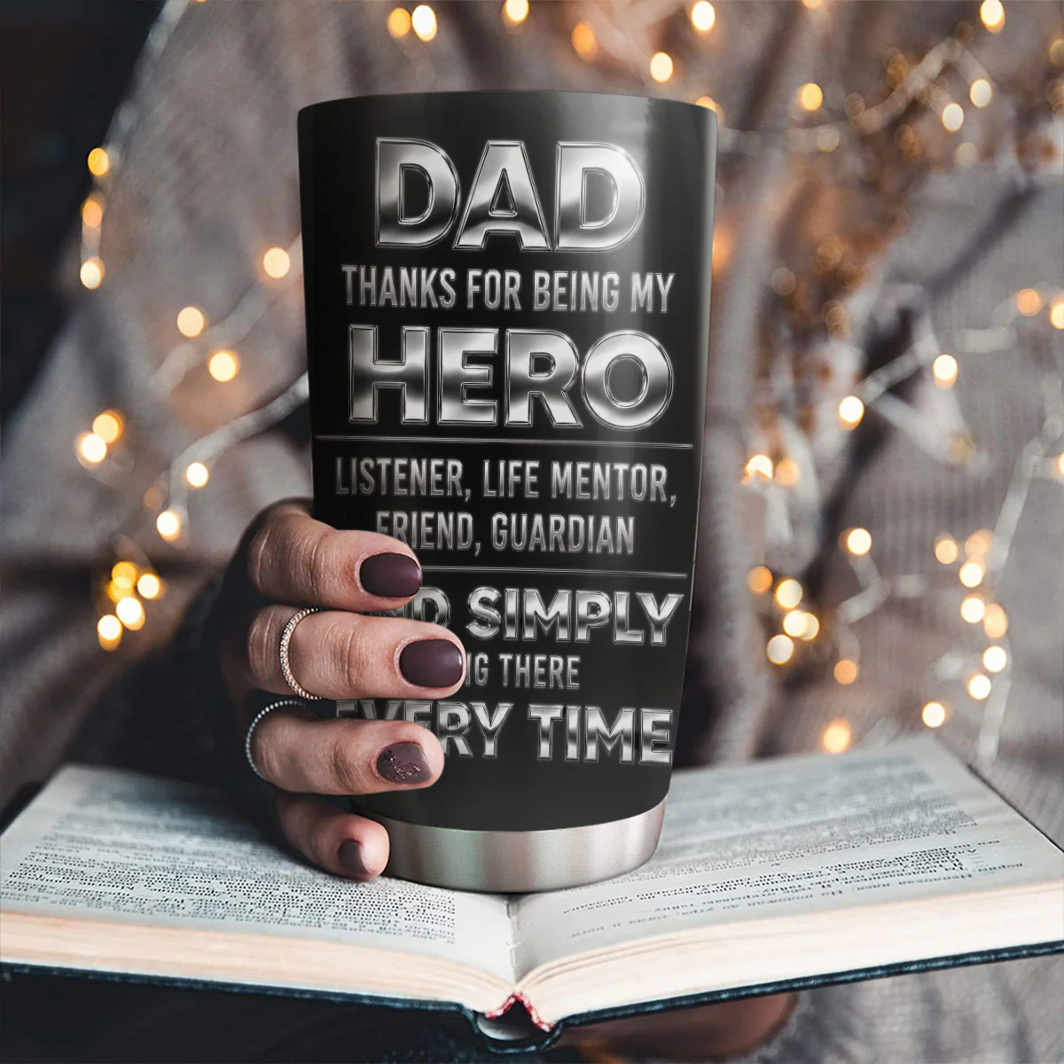 My Hero - Personalized Custom 3D Effect Tumbler - Image 4