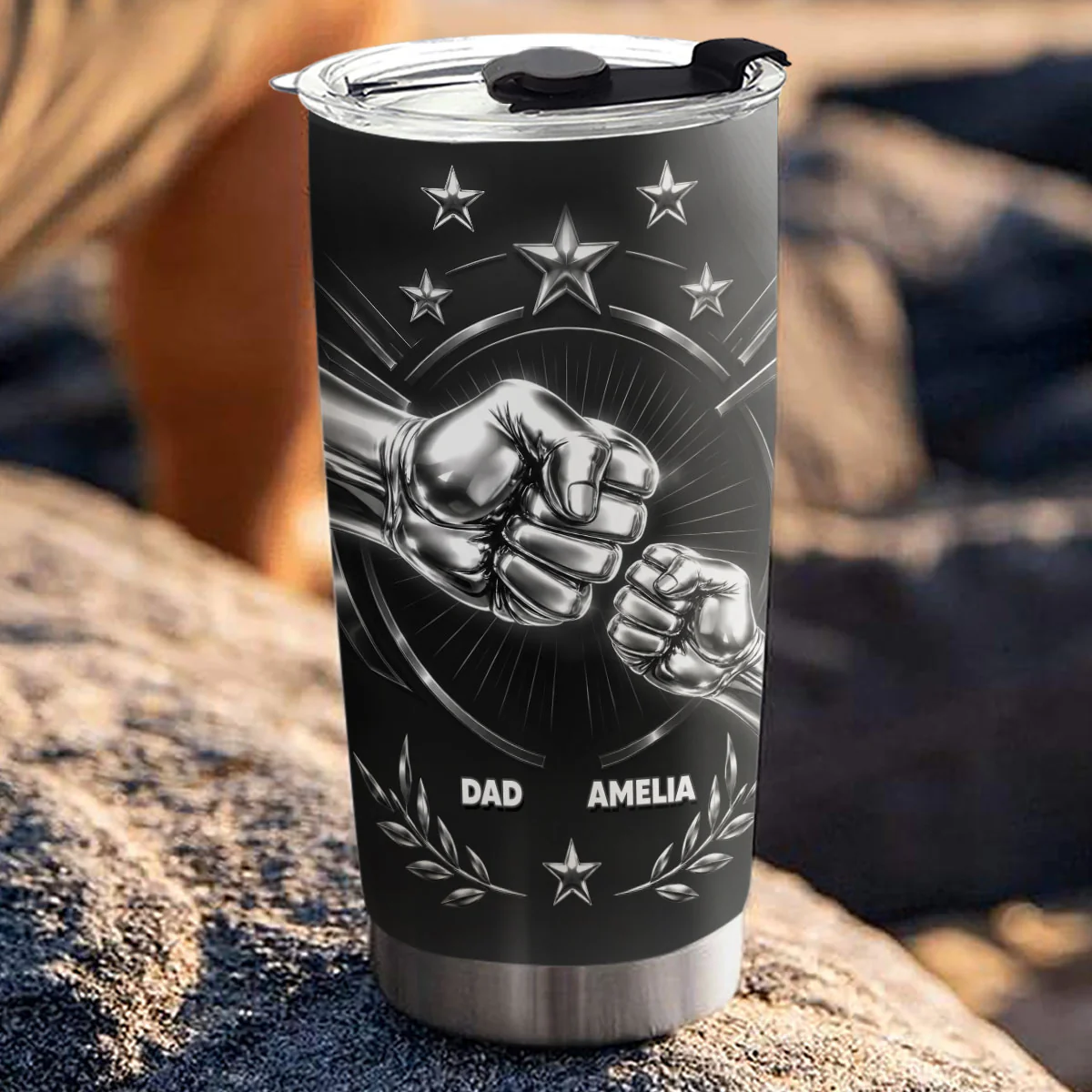 My Hero - Personalized Custom 3D Effect Tumbler - Image 5
